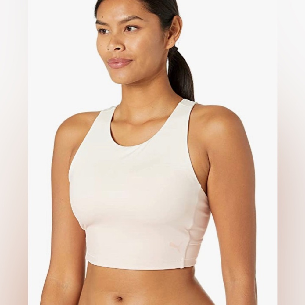 EUC PUMA Women's Studio Ombre Racerback Crop Top